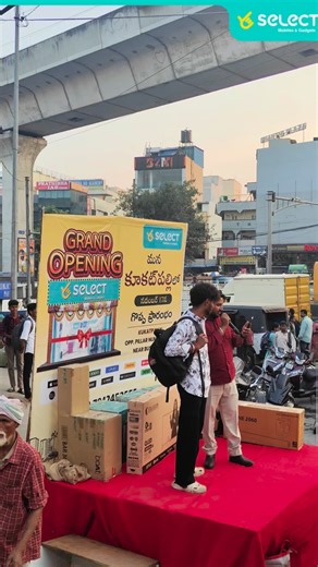 Kukatpally!!! 🎉 The wait is over—Select Mobiles store is now OPEN! 💚 ✅ Scan the QR Code to get discounts and free gifts ✅ Buy 1 Mobile & Get 5 Gifts FREE ✅ Buy a 43” Smart TV & Get a 32” Smart TV FREE ✅ Buy a 32” Smart TV for just ₹10,999 & Get an 80W Soundbar FREE! ✅ Earbuds Powerbank Combo @ ₹799 ✅ Alloy Metal Calling Watch @ ₹799 ✅ Buy a 1-year Mobile Protection Plan and get the 2nd year FREE—worth up to ₹10,000! Visit Select Mobiles today and enjoy grand opening offers, instant discounts, 