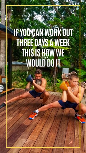 The Almenning Family on Instagram: "Not everyone can train every day. But most families can manage three solid sessions a week. So instead of doing random workouts, we rotate how the body is challenged. Here’s how we’d structure it: DAY 1 — Full Body Strength & Mobility Build strength through range. Control, balance, coordination. Move well while getting strong. DAY 2 — Full Body Strength (Controlled Focus) Slower tempo. Higher tension. Push muscles close to fatigue without rushing. DAY 3 — Full