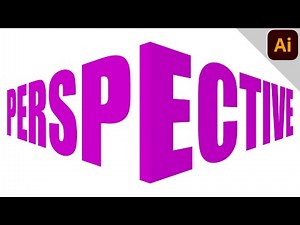 Place text in perspective | Corner text effect | ILLUSTRATOR TUTORIAL - TEXT EFFECT