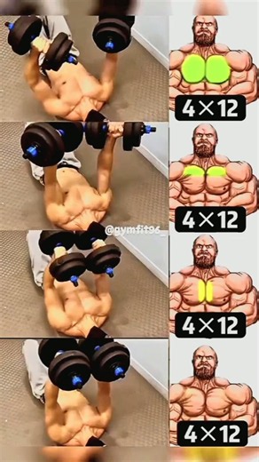 Massive Chest Workout at Home (No Bench) | 4x12 Dumbbell Floor Routine #ChestWorkout #HomeWorkout