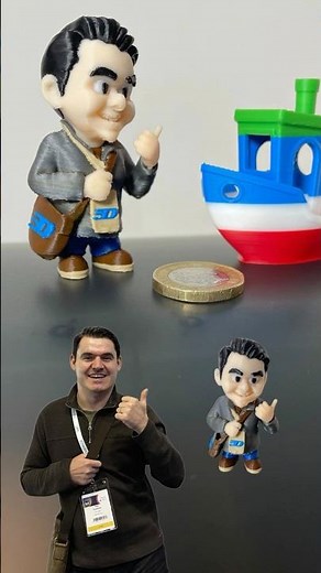 8-Color 3D Printed Avatar Generated with CubeMe on Creality Cloud