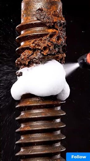 Rusty Bridge Screw Restoration 😱 Engineering Shine Reveal #Shorts