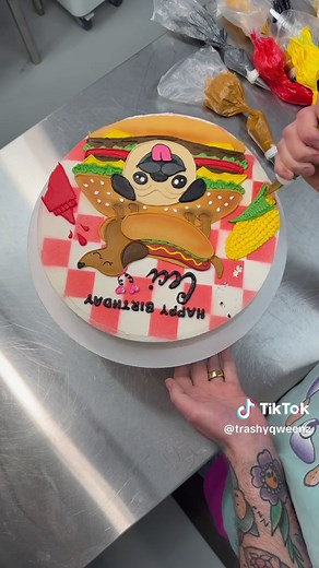 Custom Buttercream Birthday Cake Cookout Ideas