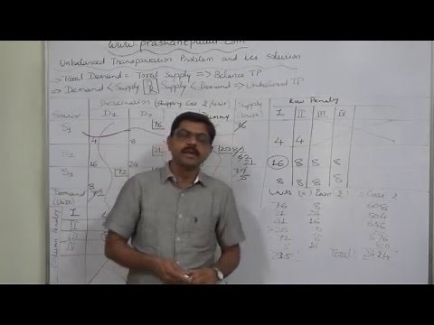 Transportation Problem - 13 Solving Unbalanced Problem VAM - 3