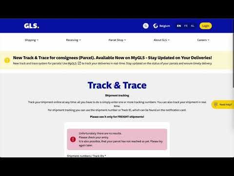 GLS Belgium Shipping Integration - Realtime Tracking Portal Odoo