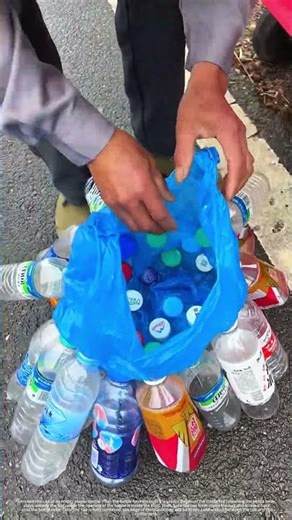Have you ever seen plastic bottles stored like this?