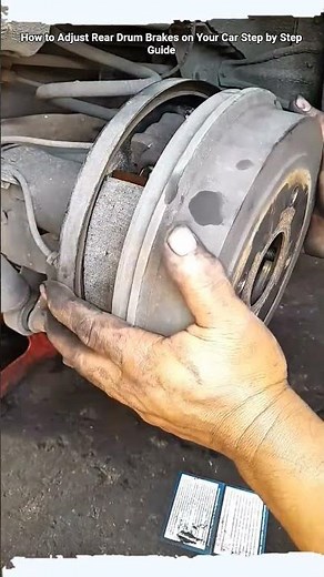How to Adjust Rear Drum Brakes on Your Car Step by Step Guide #shorts #tricks #mechanic