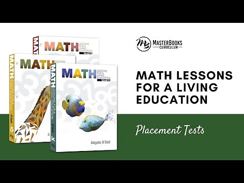 Math Lessons Placement Tests // Master Books Homeschool Curriculum