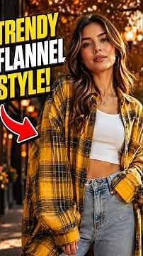 Women’s Oversized Plaid Flannel Shirt 👕✨ | Trendy Casual Button Down Top