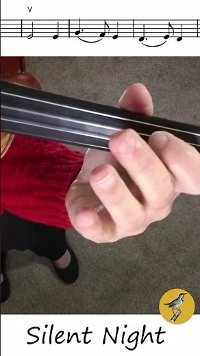 Silent Night Violin Tutorial with Sheet Music #ChristmasViolinMusic