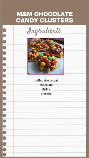 M&M Chocolate Candy Clusters