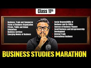 Class 11 Business Studies Full Syllabus Marathon 😱🔥| Final Exams Full Revision LIVE