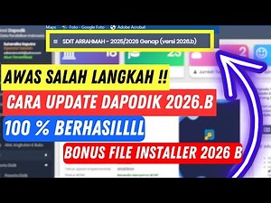 How to Install Dapodik 2026.B | Latest - Easy