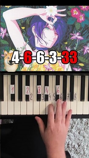 Jane Doe Chainsaw Man Piano Tutorial #shorts