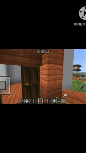 I make a small house 🏡 #minecraft The_fire_blocks