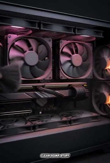 ASMR PC Case Interior Cleaning #asmr #fyp #techasmr