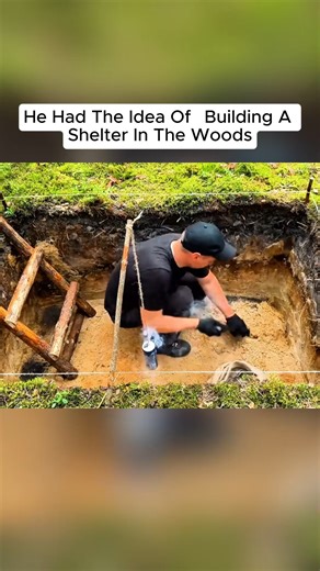 🌲💡 He had an idea — build a shelter deep in the woods. And turned survival skills into reality. #bushcraft #survivalskills #offgridliving #forestlife #wildernesssurvival #primitivebuilding #outdoorreels #campingreels #reelfb #viralreels #camping #outdoors #survival #travel #amazon | The Secret Campground