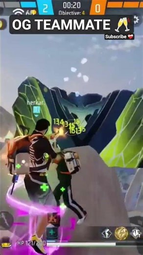 THE OG TEAMMATE 🥂☠️ #freefire #india