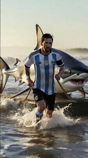 Messi, Neymar & Mbappé’s Super Shark vs Ronaldo’s Two Shark—The Ultimate Animal Race Battle