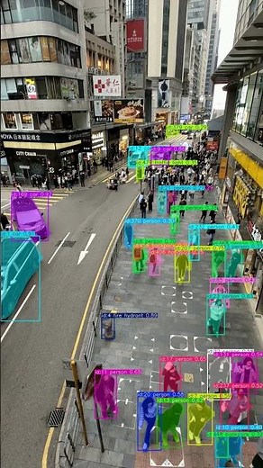 🚦 Real-Time Crowd & Car Detection Using YOLO 😱 | AI is Watching Everything! #Shorts #shorts