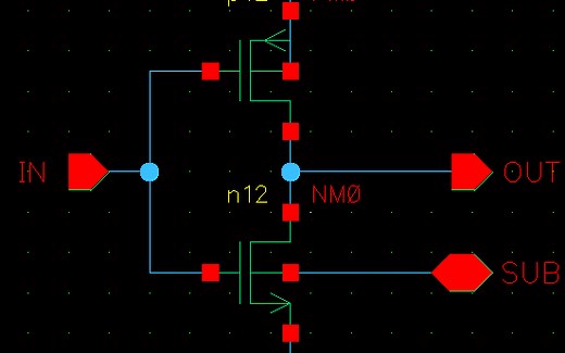 Cadence Spectre画反相器并做前后仿真操作流程