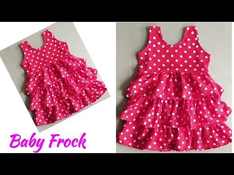 Baby Frock/Layer Baby Frock Cutting and Stitching