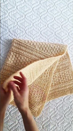 Baby Blanket Knitting Pattern Preview #knitting #vitalina