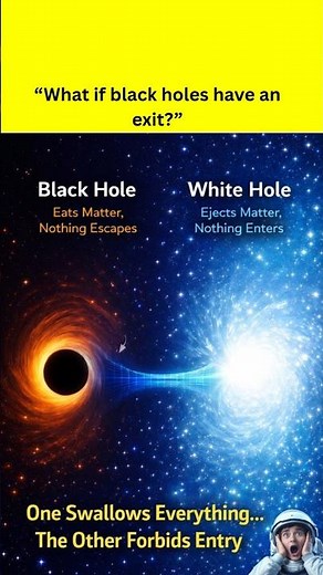 Black Hole vs White Hole: The Universe’s Most Forbidden Objects.