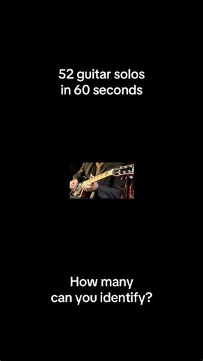 52 Guitar Solos In 60 Seconds!