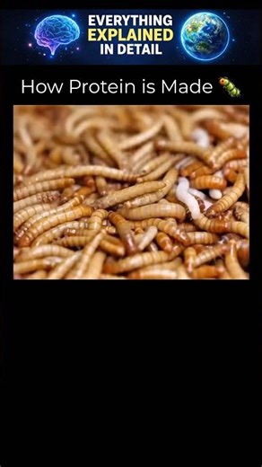 How Protein Powder is Made from Mealworms 🐛 | Future of Sustainable Food & Animal Feed | #shorts