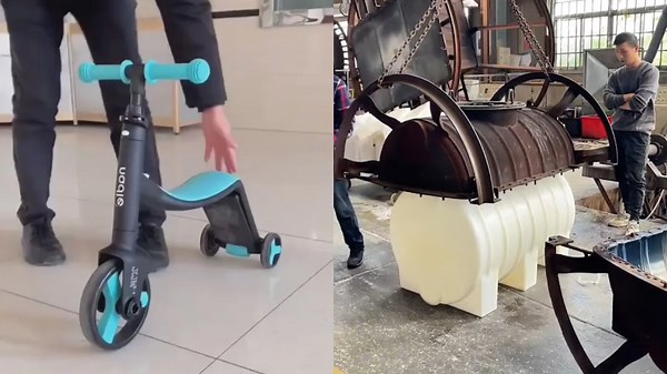 Genius Workers Perfecting Craft with Innovative Machines
