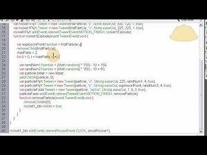 Fourth of July Fireworks Particle Effect Tutorial Flash AS3 Animation