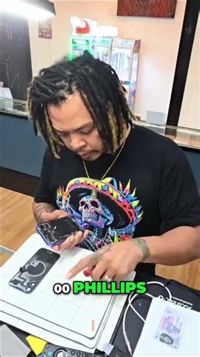 Watch This Tech Remove TRICKY Screws From Device Back Plate! #shorts