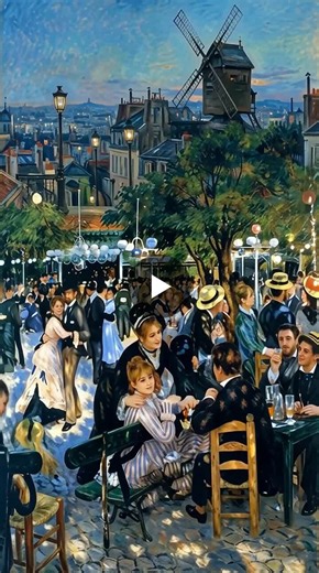 Bal du moulin de la Galette (1876) stands as one of Pierre-Auguste Renoir s most celebrated masterpieces and a defining work of Impressionism. The painting captures the vibrant atmosphere of a… | Selina Chan