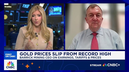 Barrick Mining CEO: There's still more upside risk on gold prices