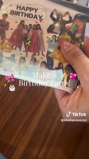 今年のやりたいことリストに友達に可愛い誕生日カードで想いを伝える！って書いてて叶った💖✨作り時間も書いてる時間も渡した時も全部最高🫶🏻 #誕生日 #誕生日プレゼント #fyp #おすすめ #誕生日カード