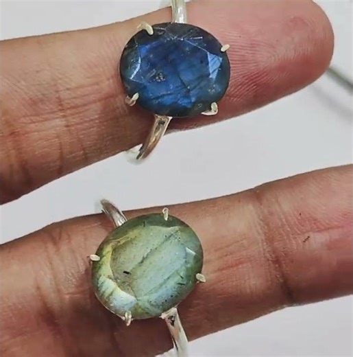 Labradorite Stone Ring | Available on IndiaMART