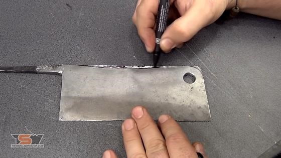 This is how a rusty antique cleaver looks after restoration