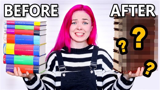 898K views · 24K reactions | I destroyed my Harry Potter books to make this... | Nerdforge | Facebook