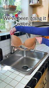 ✨ Wringing out a wet bra can ruin its delicate fabric! To remove excess water use a salad spinner then it'll air dry quickly! #bra #FashionTips #laundry #salad | Adventures with Jeff & Lauren