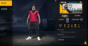 SWAM's Free Fire ID number, K/D ratio, headshots, tier, and more stats