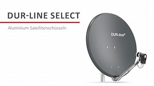 DUR-line Select 85cm x 90cm Alu Satelliten-Schüssel Anthrazit - [ Test SEHR GUT *] Aluminium Sat-Spiegel