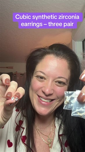 High-Quality Cubic Synthetic Zirconia Stud Earrings