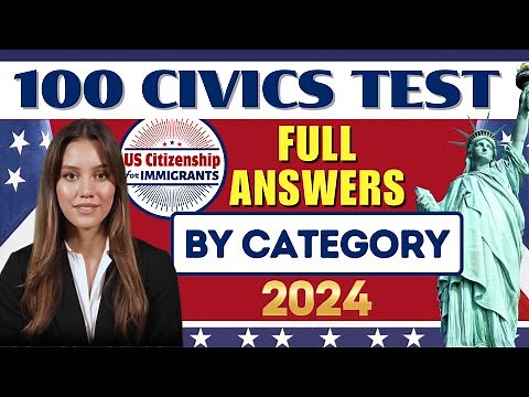 100 Civics Test Questions and Answers for US Citizenship Interview 2024 | N-400 Naturalization No.30