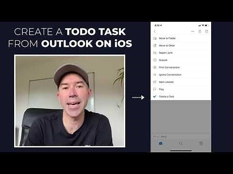 How to create a Microsoft ToDo task from Outlook on iOS