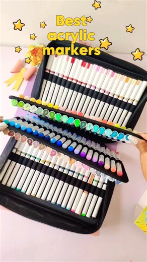 ohochu 120 acrylic markers review | Best acrylic markers #review#ohuhumarkers #craft#markers#shorts