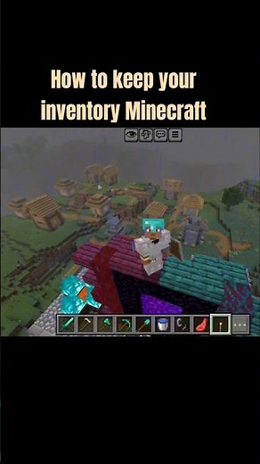 HOW TO KEEP INVENTORY IN MINECRAFT AFTER DYING #shorts #gamingknowladge