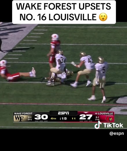 #WakeForest #Louisville #cfb #espnsocial | louisville football