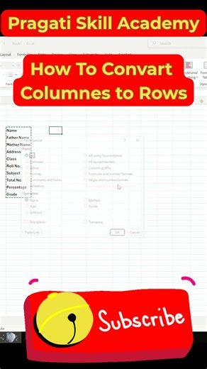 How to Instantly Convert Columns to Rows in Excel (Transpose Magic!)