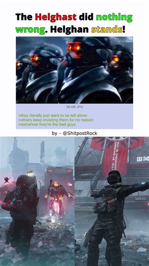 The Helghast did nothing wrong Helghan stands!